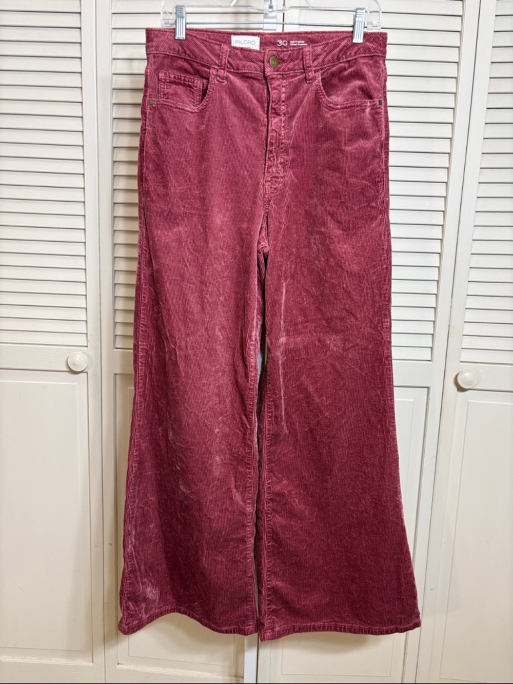 Anthropologie Pilcro Robbie Corduroy High-Rise Wide Leg Jeans by Pilcro Size 30 - Picture 5 of 14